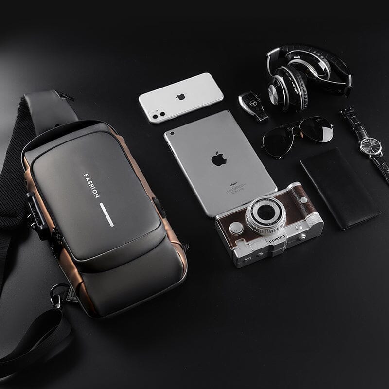 Mochila Anti-Furto com Senha USB Slim Bag 