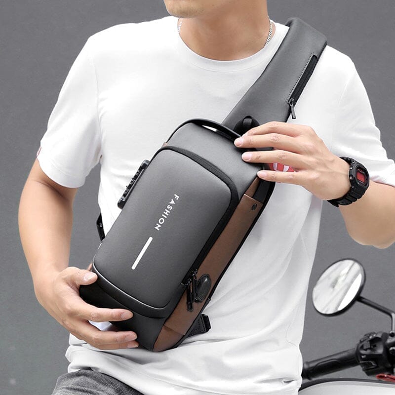 Mochila Anti-Furto com Senha USB Slim Bag 